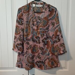 Kathy CHe  Multicolor Paisley Blouse